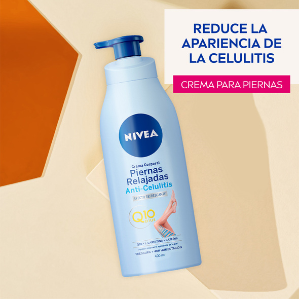 Crema Corporal Anti-Celulitis Nivea Piernas Relajadas Para Todo Tipo De  Piel X400 Ml